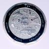 Thin Blue Line Police Officer Colorized Challenge Art Coin view 2
