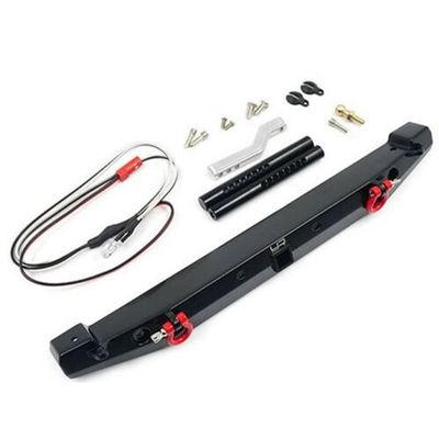 Yeah Racing Aluminum Alloy Rear Bumper w/LED for TRAXXAS TRX-4 SCX10 II #TRX4-058BK