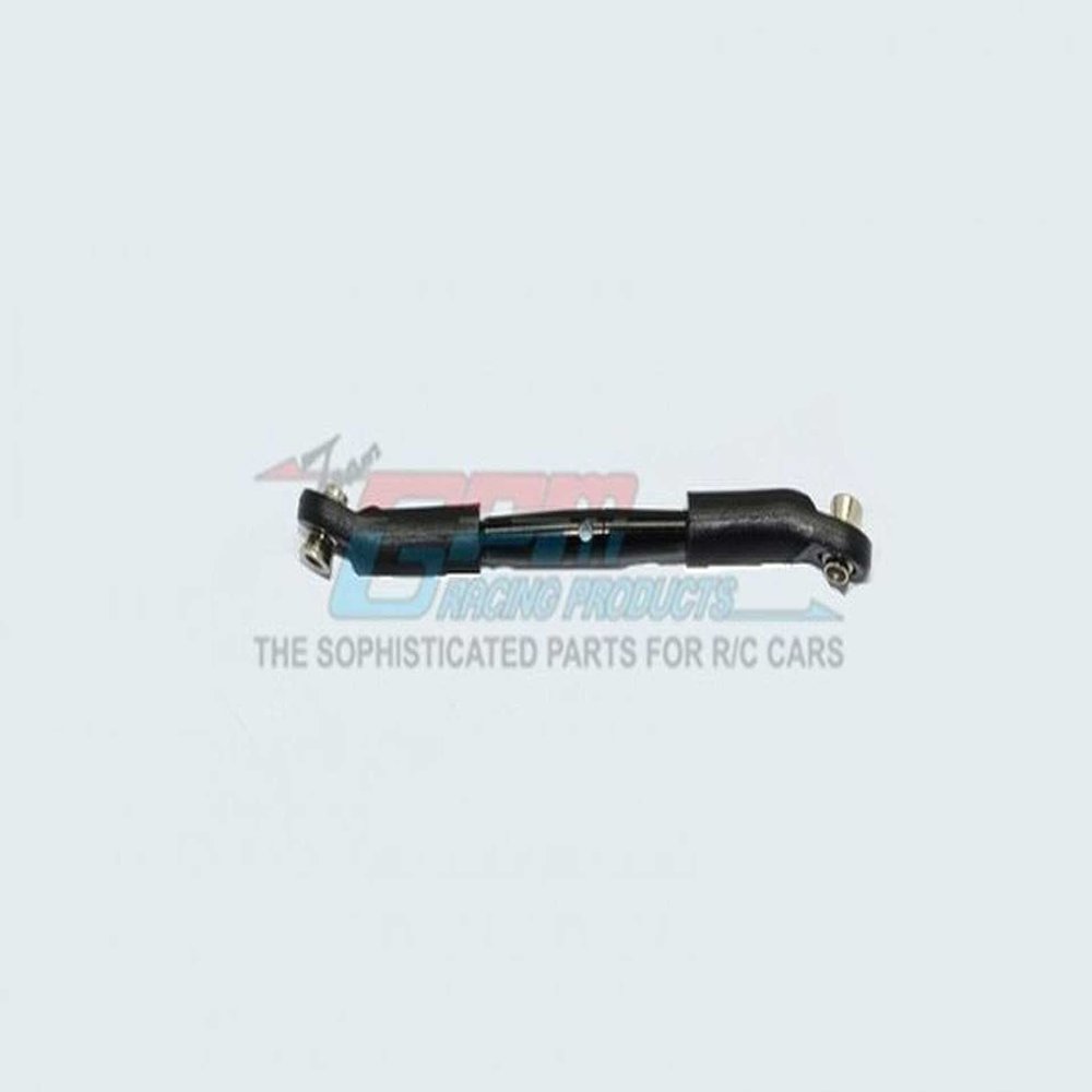 GPM For Traxxas TRX-4 Defender/Tactical Unit/Ford Upgrade Parts Aluminum Front Steering Link (Small) - 1Pc Set Black
