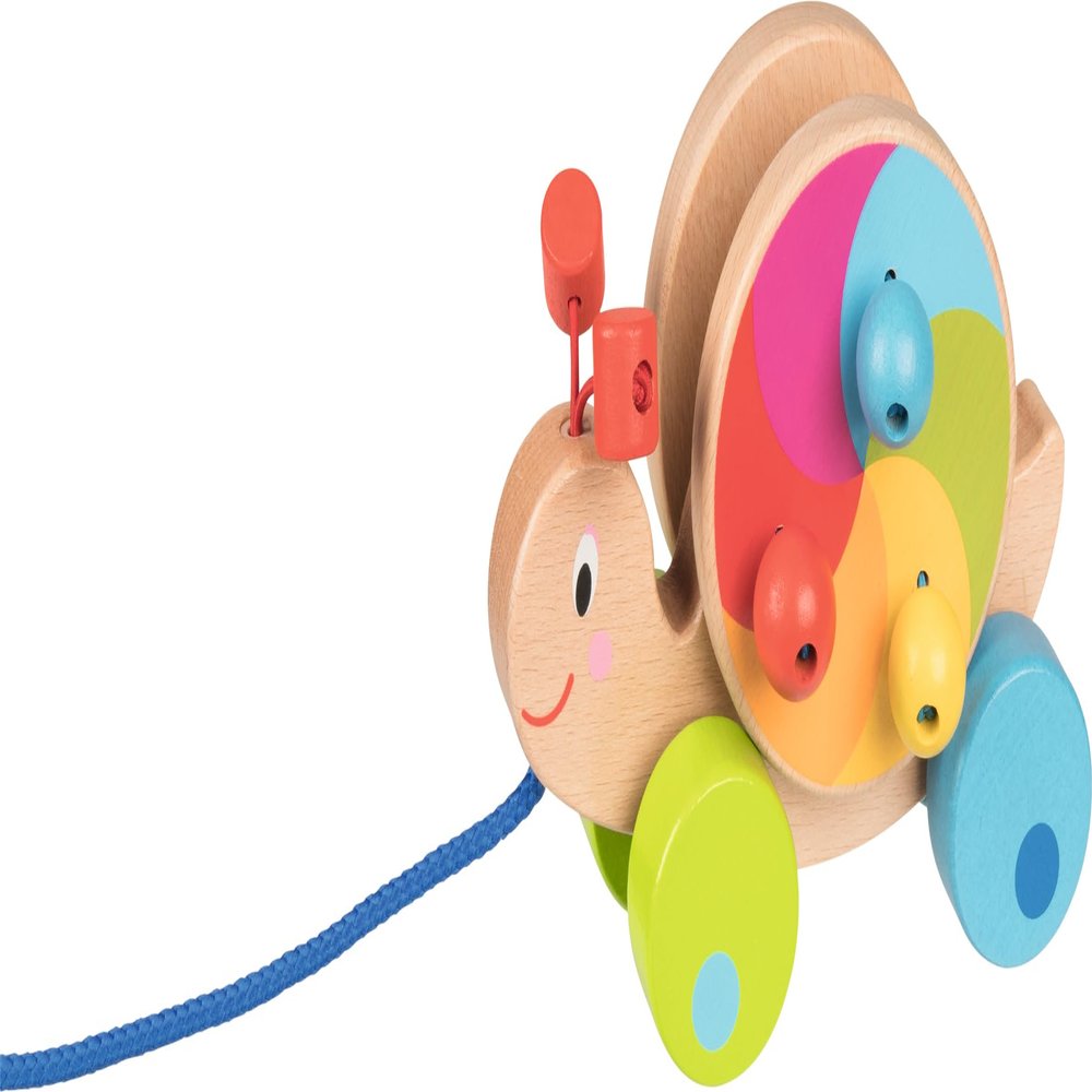 Goki 54900 Snail Drag Baby Balls, Multi-Coloured (Multi-Coloured)