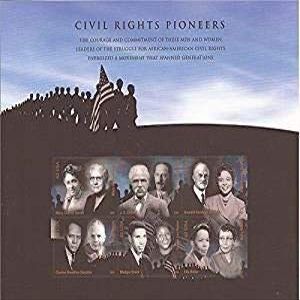Civil Rights Pioneers Souvenir Sheet of Six 42 Cents Stamps Scott 4384