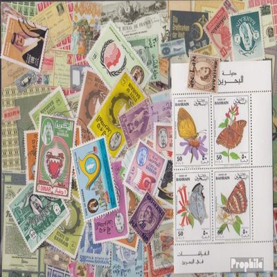 Bahrain 100 Various Stamps (Stamps for Collectors)