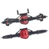 RZXYL Aluminum Alloy Front and Rear Axle and Universal Driveshafts Set for 1/10 RC Crawler Car Axial SCX10 (Black) view 1