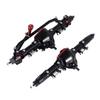 RZXYL Aluminum Alloy Front and Rear Axle and Universal Driveshafts Set for 1/10 RC Crawler Car Axial SCX10 (Black) view 2