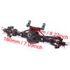 RZXYL Aluminum Alloy Front and Rear Axle and Universal Driveshafts Set for 1/10 RC Crawler Car Axial SCX10 (Black) view 3