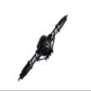 RZXYL Aluminum Alloy Front and Rear Axle and Universal Driveshafts Set for 1/10 RC Crawler Car Axial SCX10 (Black) view 4