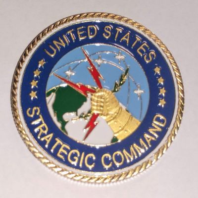 Military Strategic Command Colorized Challenge Art Coin