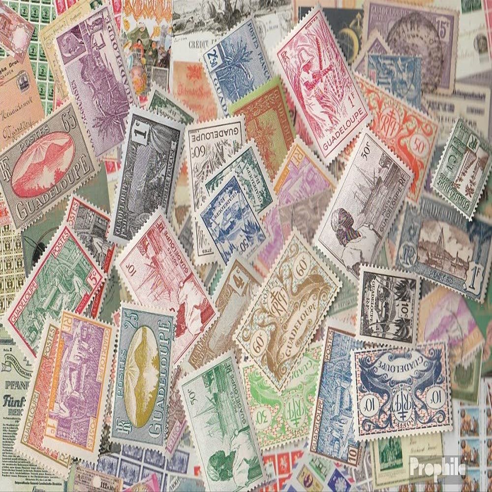 Guadeloupe 100 Various Stamps (Stamps for Collectors)