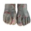 4pcs Halloween Bloody Decoration Haunted House Scary Fake Bloody Broken Severed Hands and Foot Body Prank Party Props view 4