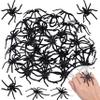 Max Fun 300pcs Halloween Spider Rings for Kids Party Favors 1.96 Plastic Spider Rings Bulk for Kids Costume Accessories Party Decorations Supplier (Black) view 1