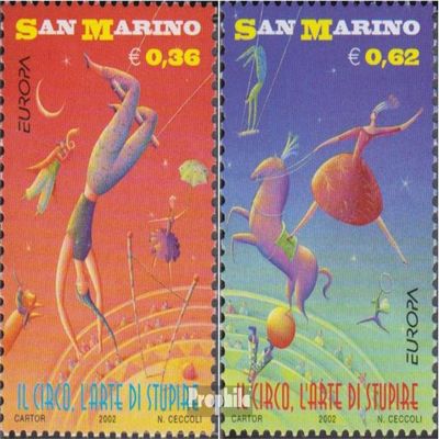 San Marino 2018-2019 (Complete.Issue.) unmounted Mint/Never hinged ** MNH 2002 Europe - Circus (Stamps for Collectors) Circus