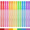 Bubble Wand, 28 Pack 14 Big Bubble Wands Bulk(7 Colors), Non-Toxic Smelless Bubble Toy for Kid Child Birthday Party Favor Wedding Summer Outdoor Pool Activity Bathroom Bath Toys view 2