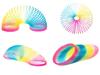 Vinciph 4.2 Inch Giant Sequin Color Rainbow Coil Spring Toy,Classic Magic Spring Decompression Toys,Stair Toys for Children view 2