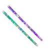 Glitter Wand, Magic Wonder Wand Tube - for Kids, Two 11" Halloween Costume Accessory Princess Fairy Wizard Pretend Play (Purple, Green) view 1