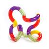 Selection of The Original TANGLE fidget toy.(Green/Yellow/Purple) view 2