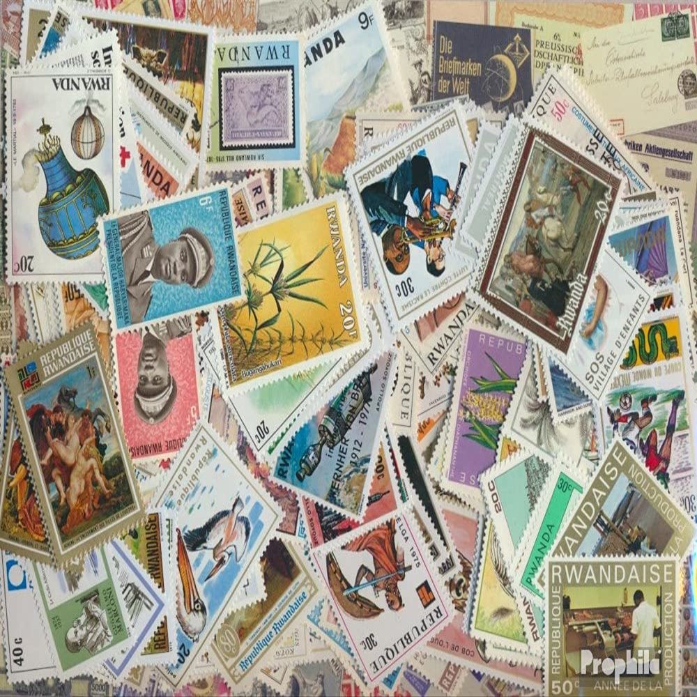 Rwanda 500 Various Stamps (Stamps for Collectors)