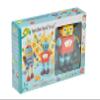 Tender Leaf Toys - Robot Construction - 17 Pieces Wooden Construction Set to Build and Stack 3 Robot in Endless Variations - Develops Problem Solving Skills and Imaginative Play for Children 3+ view 2