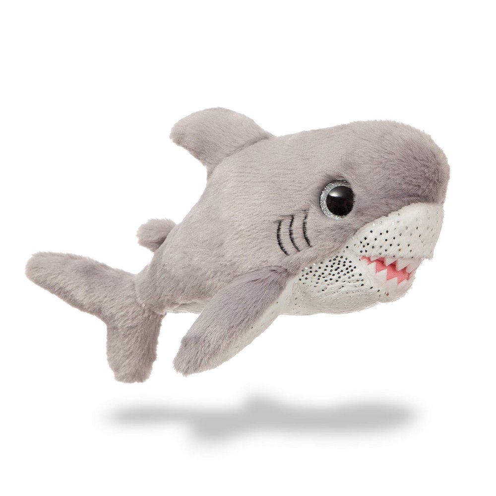 AURORA, 61208, Sparkle Tales, Finn The Shark, 7In, Soft Toy, Grey and White