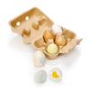 Tender Leaf Toys - Wooden Eggs - 6 Pieces Pretend Food Play Solid-Wood Eggs with Carton Box, Realistic Easter Egg Toy - Shopping Game Accessories for Children - Age 3+ view 1