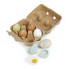 Tender Leaf Toys - Wooden Eggs - 6 Pieces Pretend Food Play Solid-Wood Eggs with Carton Box, Realistic Easter Egg Toy - Shopping Game Accessories for Children - Age 3+ view 3