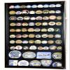 L Military Challenge Coin Display Case Cabinet Rack Holder Stand Box w/UV Protection, Black Finish view 1