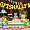 155 Pcs O Fish Ally 1 Birthday Party Decorations, Gone Fishing Balloon Garland Kit, The Big One Backdrop, Ofishally One Cake Cupcake Topper, Little Fisherman/Fishing Theme 1st Birthday Party Supplies view 3