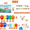 155 Pcs O Fish Ally 1 Birthday Party Decorations, Gone Fishing Balloon Garland Kit, The Big One Backdrop, Ofishally One Cake Cupcake Topper, Little Fisherman/Fishing Theme 1st Birthday Party Supplies view 4