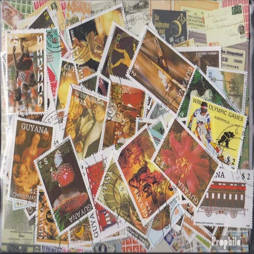 Guyana 600 Various Stamps (Stamps for Collectors)