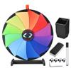 WinSpin 24 Inch Heavy Duty Prize Wheel - Carnival Games Roulette Wheel with Dry Erase Marker - 12 Slot Tabletop Fortune Spinning Wheel Games for Trade Show, Carnival view 1