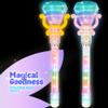ArtCreativity Light Up Princess Wand for Kids (14" Long) - Diamond Fairy Wand with Spinning LEDs, Batteries Included - Light Up Wands for Girls and Boys, Perfect Pretend Play Toys view 4