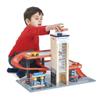 Tender Leaf Toys - Blue Bird Service Station - Classic Wooden Garage and Service Station for Cars and Helicopter with Ramps, Petrol Pumps and Car Wash Center - Imaginary and Roleplay for Children 3+ view 1