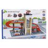 Tender Leaf Toys - Blue Bird Service Station - Classic Wooden Garage and Service Station for Cars and Helicopter with Ramps, Petrol Pumps and Car Wash Center - Imaginary and Roleplay for Children 3+ view 2