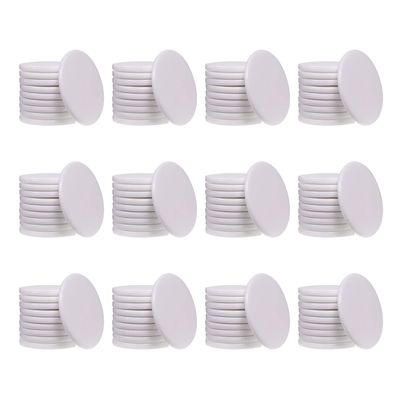 Shapenty 25mm/1 Inch Small Plastic Disks Chip Discs Markers for Number Practice and Poker Chips Game Tokens with Storage Box,120PCS (White)
