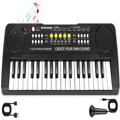 37 Key Upgrade Piano Keyboard for Kids Musical Toys for 3 4 5 6 Year Old Girls Keyboards Pianos for Beginners with Microphone for 3+ Year Old Boys Girls Gifts