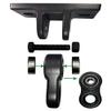 ABUSA Heavy Duty Black Swing Hangers Screws Bolts Included Over 5000 lb Capacity Playground Porch Yoga Seat Trapeze Wooden Sets Indoor Outdoor 2 Pack view 2