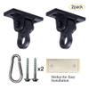 ABUSA Heavy Duty Black Swing Hangers Screws Bolts Included Over 5000 lb Capacity Playground Porch Yoga Seat Trapeze Wooden Sets Indoor Outdoor 2 Pack view 3