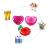 AOUTACC Float Drink Holders for Pool, 12 Pack Heart Inflatable Beverage Floats Cup Coasters with Mini Air Pump view 4