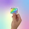 You Are Beautiful Holographic 50 Sticker Pack view 2