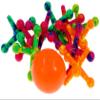 JA-RU Jumbo Jax Toy Set (6 Pack) Soft Rubber Jacks Game with Ball | Classic Old Fashioned Games for Kids | 90s Toys Nostalgia, Vintage Stocking Stuffers & Party Favor. 6569-6p view 3