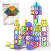 PicassoTiles Magnetic Building Block Quarter Round and Window Set Magnet Construction Toy Educational Kit Engineering STEM Learning Playset Child Brain Development Stacking Blocks Playboards view 1