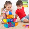 PicassoTiles Magnetic Building Block Quarter Round and Window Set Magnet Construction Toy Educational Kit Engineering STEM Learning Playset Child Brain Development Stacking Blocks Playboards view 2