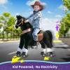 Pony Cycle Kids Riding Toys Horse Ride-on Pony Rider (with Brake/ 36" Height/Size 4 for Age 4-7) Riding Walking Horse Toy Plush Giddyup Boys & Girls for Indoor & Outdoor Rocking Animal Brown Ux426 view 3