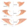 Nydotd 3 Pairs Latex Elf Ear Pointed Goblin Ears Pointed Tips Dress Up Costume Cosplay Halloween Party Props Party Fake Ear Goblin Ears 3 Size Pixie Ear Elven Vampire Fairy Ears Masquerade Accessories view 4