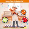 Vimpro Musical Piano Mat, Toddler Piano Keyboard Floor Playmat Childrens Kids Musical Mats Kids Tunes Playmat Walking Music Toys for Baby Girls 43.3'' X14.2'' view 4