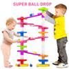 WEofferwhatYOUwant Super Ball Drop  Montessori 26-Piece Giant Marble Run for Toddlers 10M+ Extra Tall STEM Tower with Large Balls Windy Ramps & Double Bridges Expandable Durable & Educational Toy Set view 1