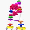 WEofferwhatYOUwant Super Ball Drop  Montessori 26-Piece Giant Marble Run for Toddlers 10M+ Extra Tall STEM Tower with Large Balls Windy Ramps & Double Bridges Expandable Durable & Educational Toy Set view 2