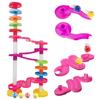 WEofferwhatYOUwant Super Ball Drop  Montessori 26-Piece Giant Marble Run for Toddlers 10M+ Extra Tall STEM Tower with Large Balls Windy Ramps & Double Bridges Expandable Durable & Educational Toy Set view 3