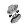 Aluminum Front Or Rear Brake Caliper For 1/10 Traxxas Ford GT 4-Tec 2.0 83056-4/4-Tec 3.0 93054-4 - 1Pr Set Gray Silver view 1