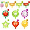30 Pieces Dancing Fruit Birthday Decorations Tropical Fruit Balloons Aluminum Foil Balloons Tutti Fruitage Party Decorations for Birthday Party Favors, 2 Sizes view 2