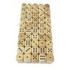 Wood Dice with Black Pips D6 16mm (5/8in) Pack of 100 Dice Kaplow Games view 1